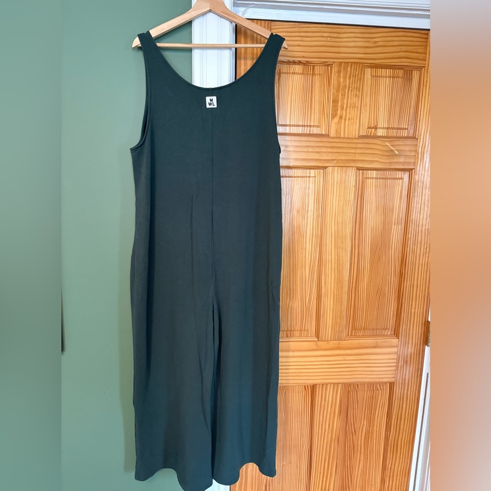 Madewell Superbrushed Pull-On Jumpsuit - Smoky Spruce